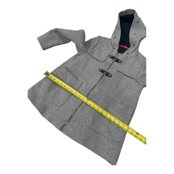 ZARA Woman Gray Wool blend Coat size M - Picture 10 of 12
